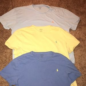 3 Polo Ralph Lauren Men’s Tees